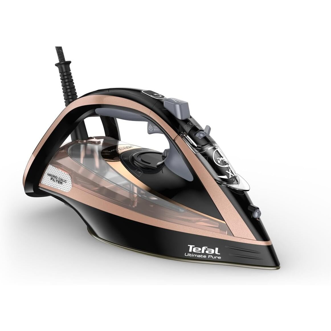  FV9845 Steam Iron, Water Tank 0.35 L, Countinuous Steam 60 g/min, Black/Rose Gold