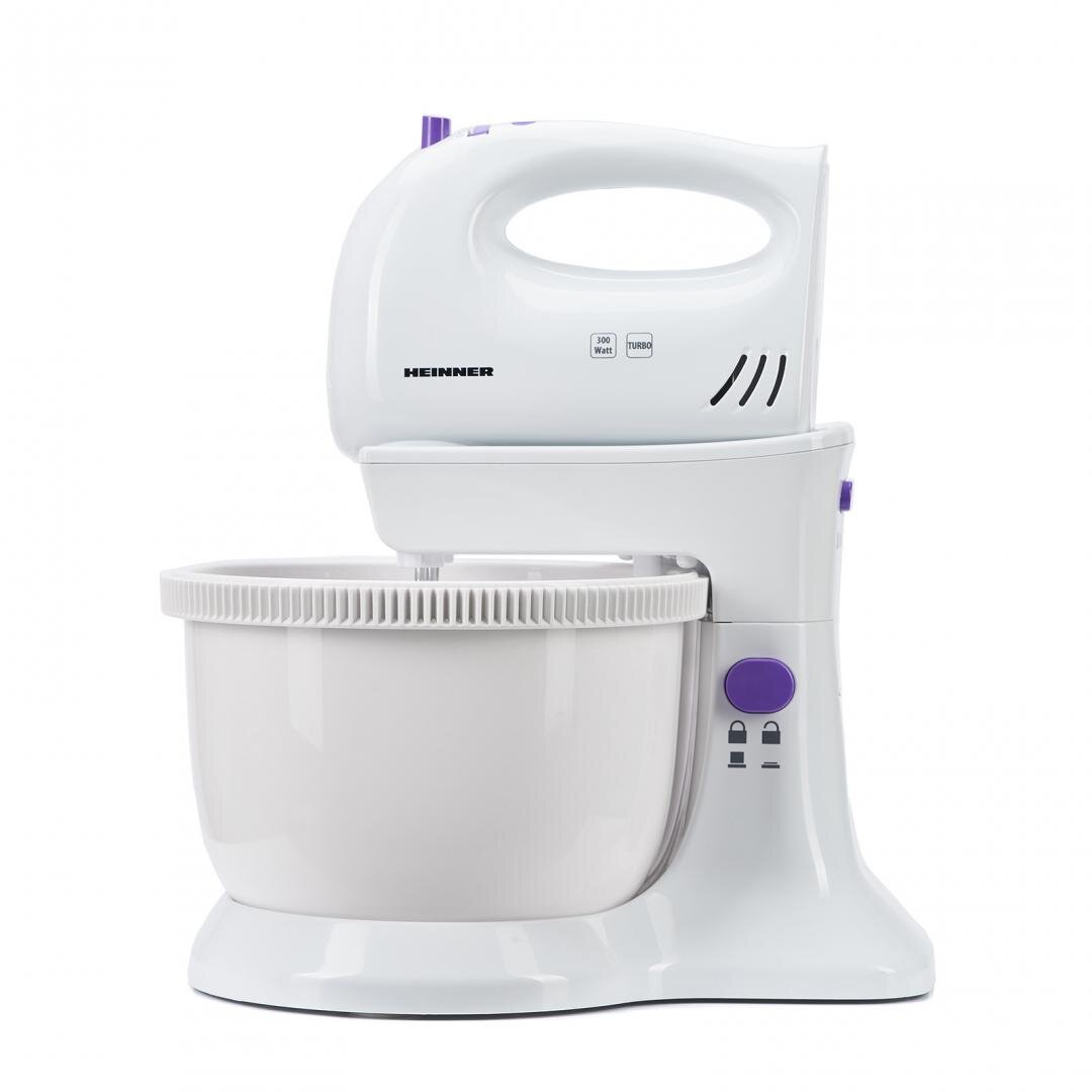Mixer cu bol rotativ Ultraviolet HMB-350UV 300W 2.5 litri Alb