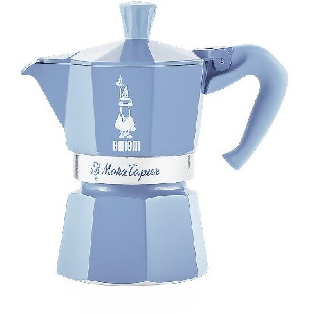  Moka Express 3tz Coffee maker set + almond coffee 250 g Blue