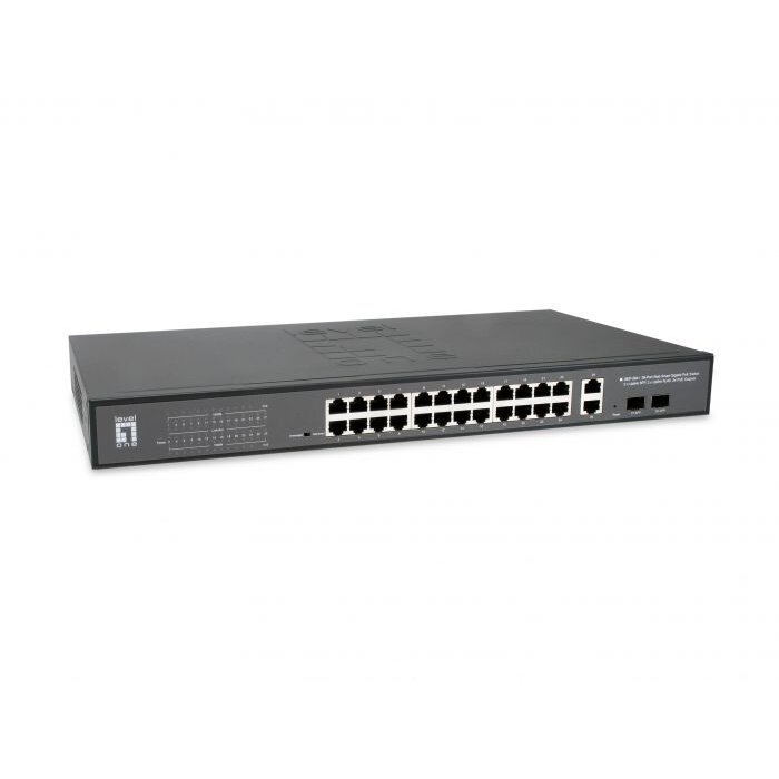24x GE GEP-2841 2xGSFP 19 370W 24xPoE+