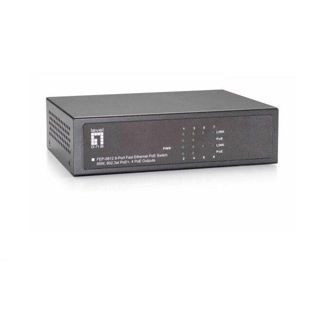 8x FE FEP-0812 65W  4xPoE