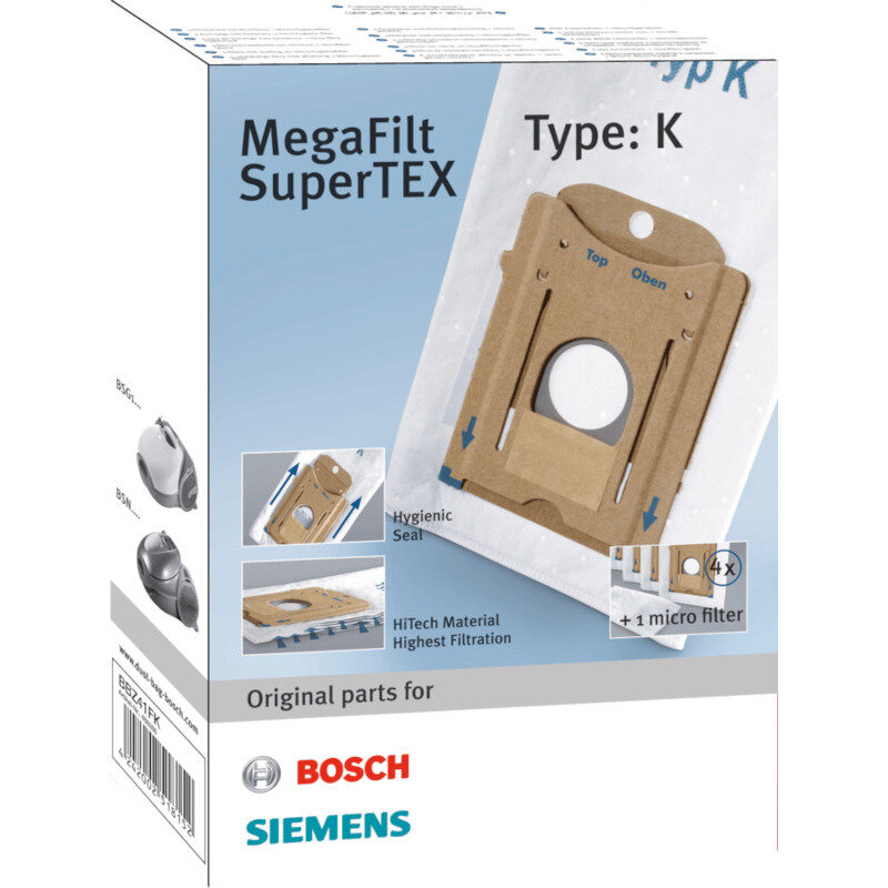 Accesoriu aspirator Saci din hartie MegaFilt SuperTEX BBZ41FK
