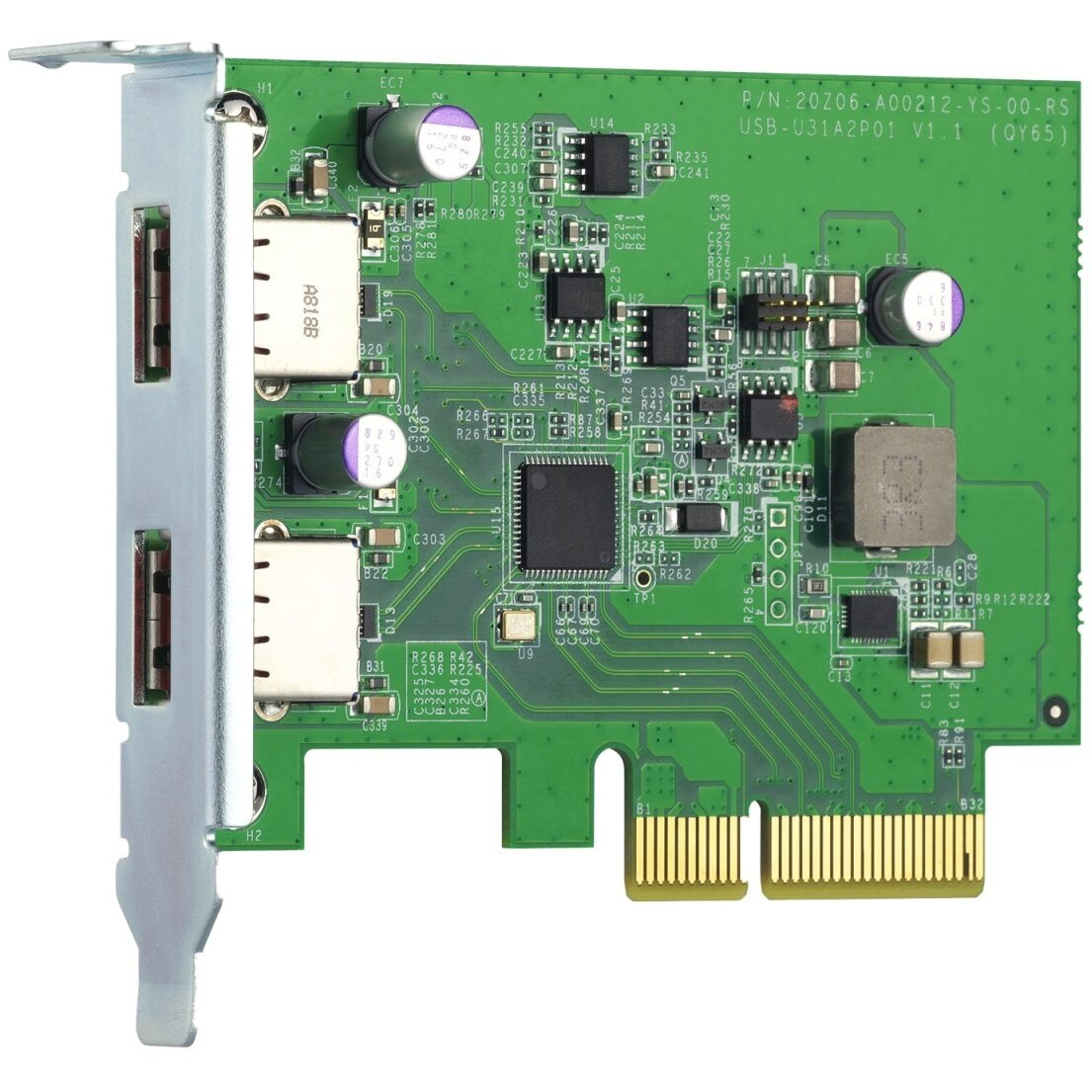 Accesoriu NAS QXG-10G2U3A USB3.2 Gen2 Dualport PCIe expansion card