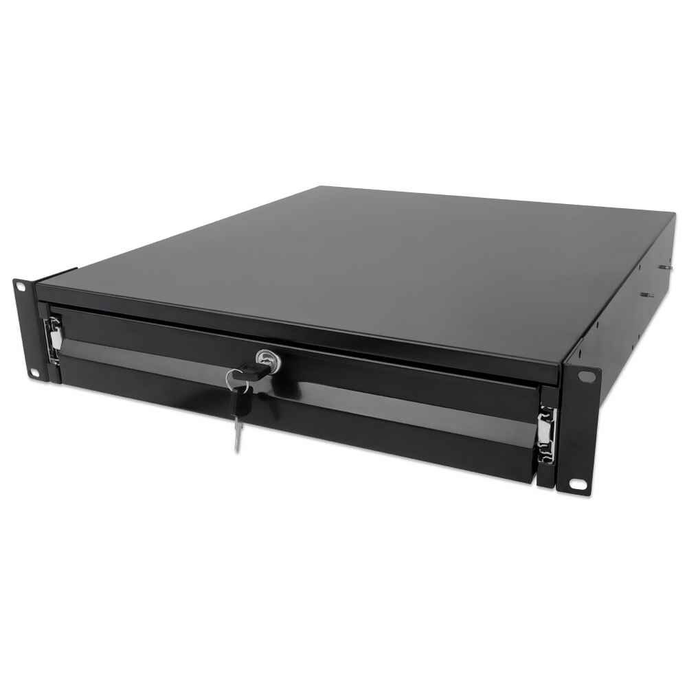 Accesoriu Retea 19 Sertar 2HE Incuiat 466mm Adancime Negru