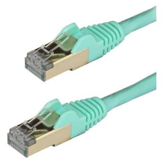 Patchcord STP Cat 6A 3m Aqua