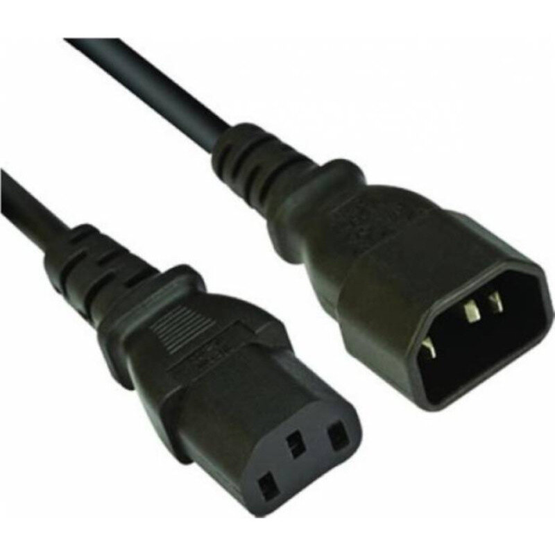 Accesoriu Retea Cablu Adaptor IEC C13 - IEC C14 1.5m, Negru