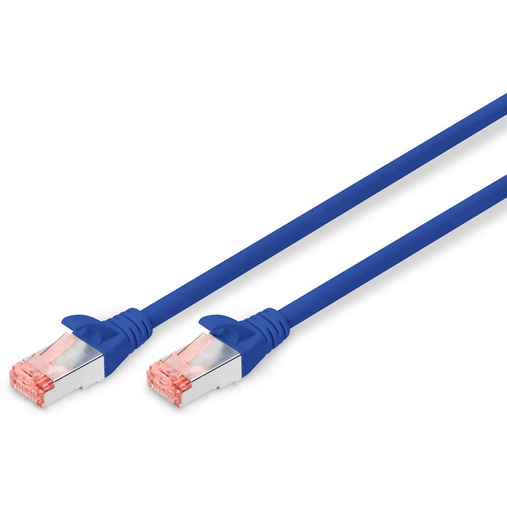 Accesoriu Retea CAT 6 S-FTP patch cable Cu LSZH AWG 27/7 0.5 m 10 buc Albastru