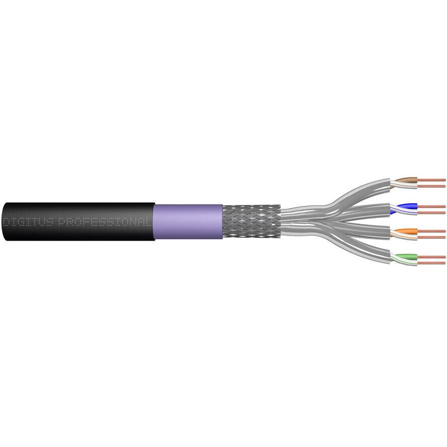 Accesoriu Retea CAT.7 S/FTP , simplex, PE,100m, Gri