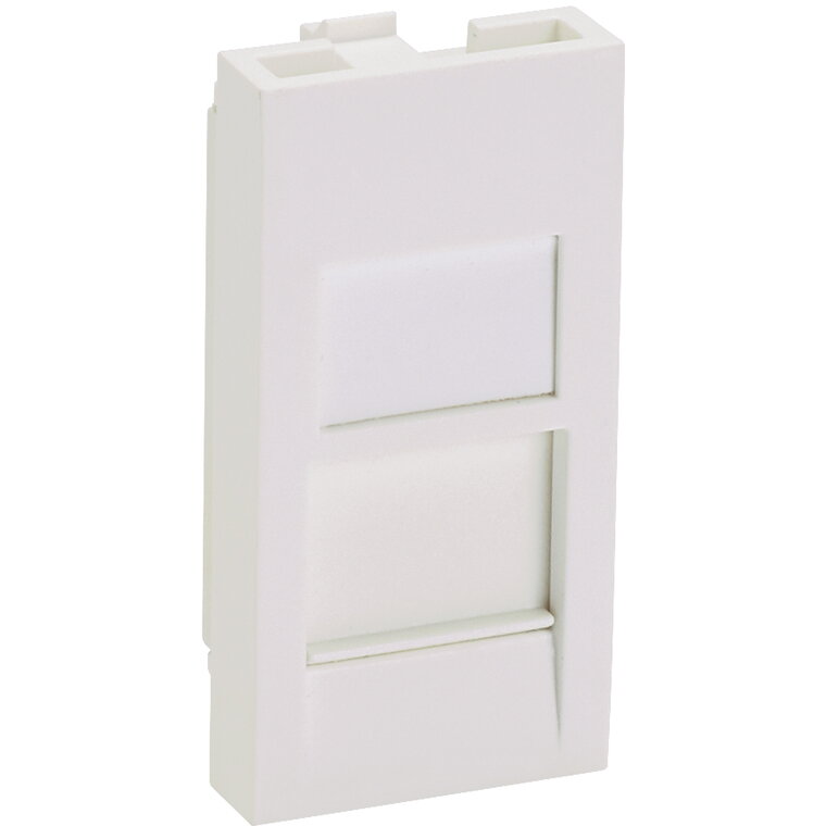 Accesoriu Retea CFA1FSAW-X Mini-Com Flat/Shuttered 22.5x45 Adapter 1 port Arctic White