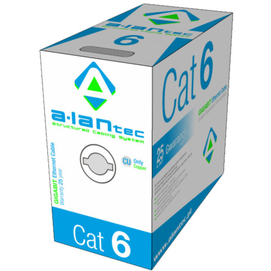 Accesoriu Retea KIU6PVC305 Cablu Retea 305 m Cat6 U/UTP (UTP) Gri