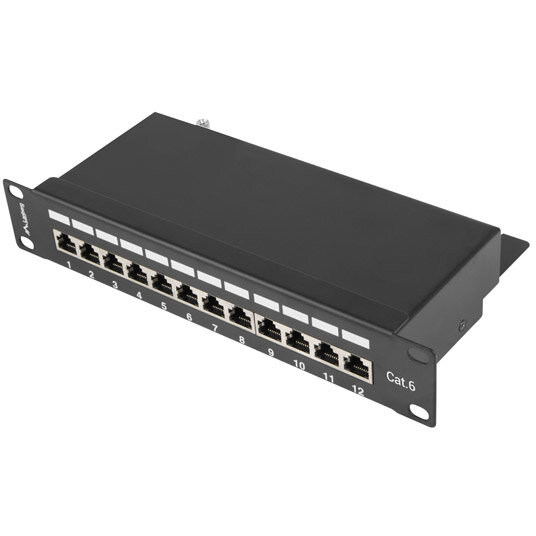 Patch Panel 10 inch 12 porturi Black