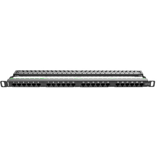 Patch Panel 19 inch 24 porturi Black