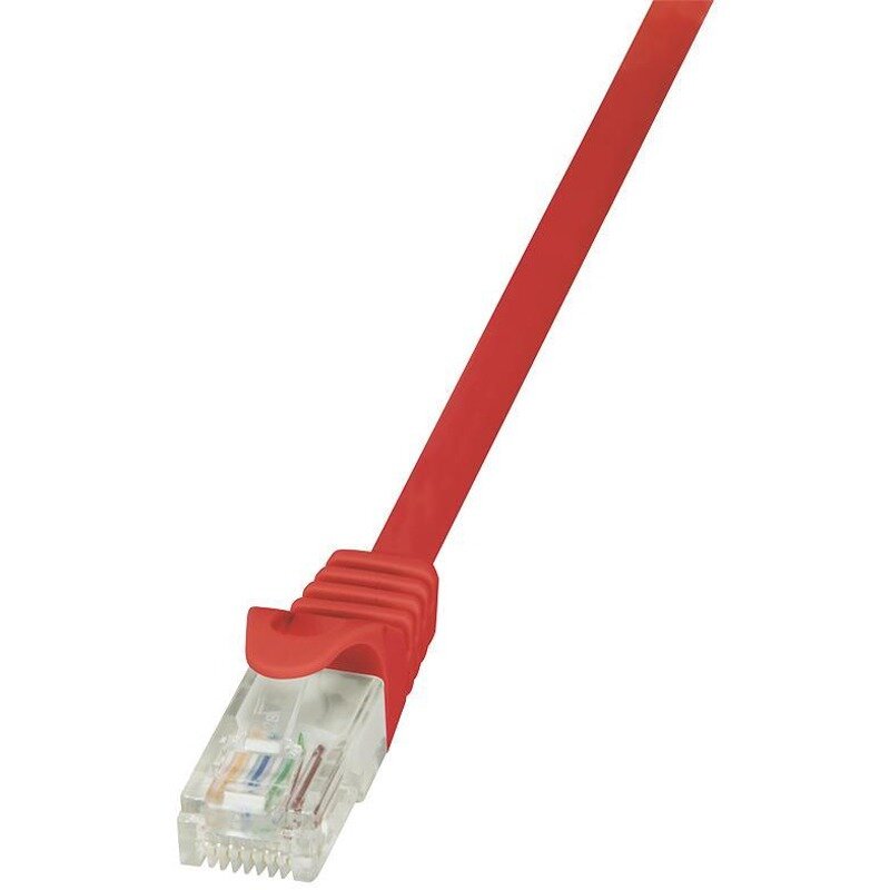 Accesoriu Retea LOGILINK - Cablu Patchcord CAT6 U/UTP EconLine 1,00m roșu