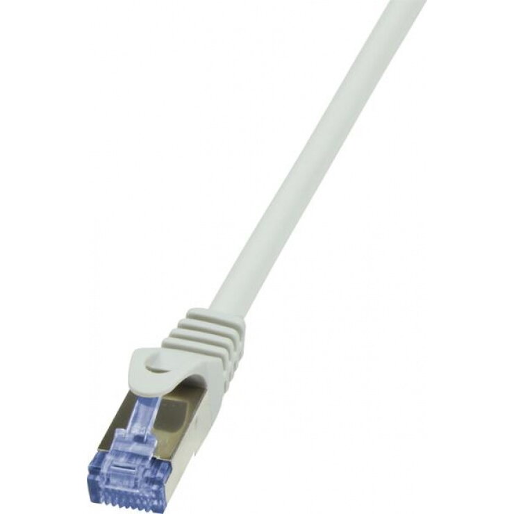 Accesoriu Retea LOGILINK - Patchcord Cablu Cat.6A 10G S/FTP PIMF PrimeLine 0,25m gri