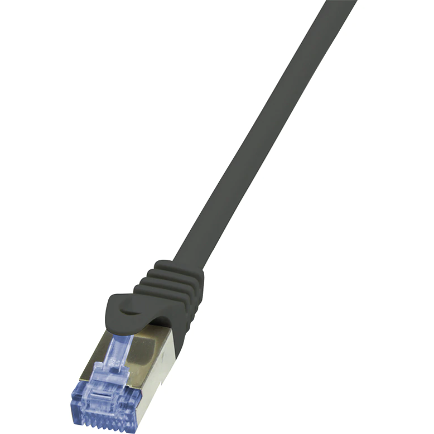 Accesoriu Retea LOGILINK - Patchcord Cablu Cat.6A 10G S/FTP PIMF PrimeLine 0,25m negru