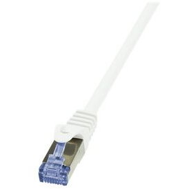 Accesoriu Retea LOGILINK - Patchcord Cablu Cat.6A 10G S/FTP PIMF PrimeLine 0,50m alb