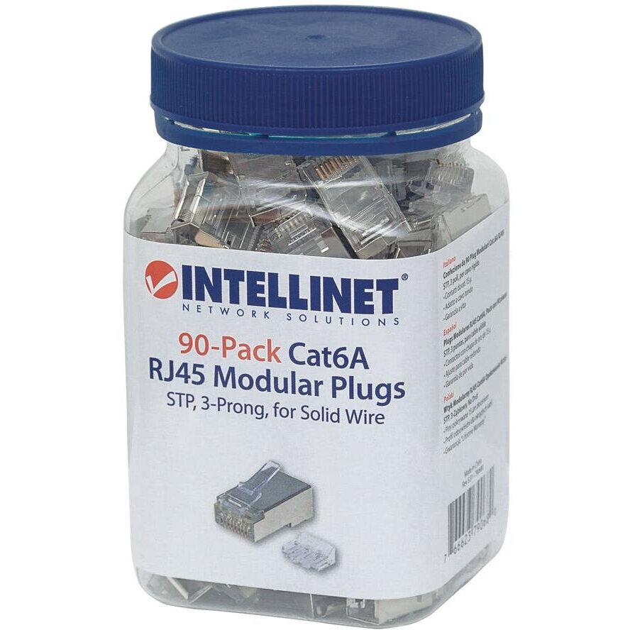 Accesoriu Retea Modularstecker RJ45 Cat6A STP 3-Punkt 90 Stk.