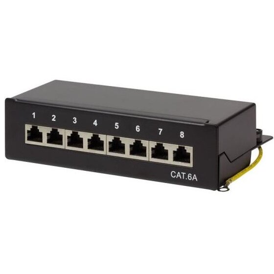 Accesoriu Retea Patch Panel cat.6a Negru NP0018B