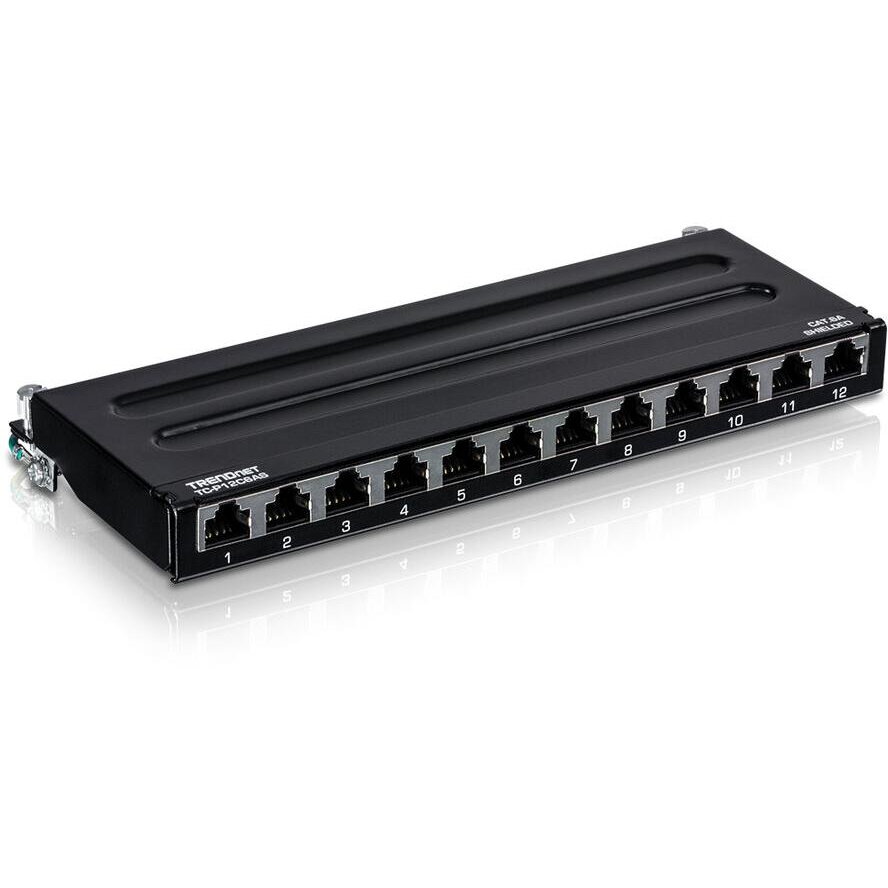Accesoriu Retea Patchpanel 12-Port Cat6a ecranat (10 wide)