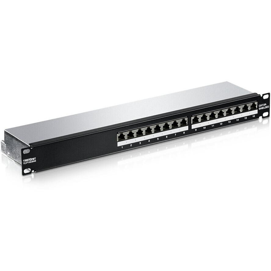 Accesoriu Retea Patchpanel 16-Port Cat6A neprotejat (10 wide)
