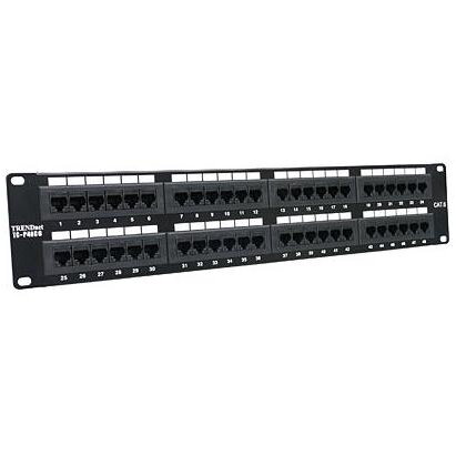 Accesoriu Retea Patchpanel 48-port Cat6 neprotejat 19