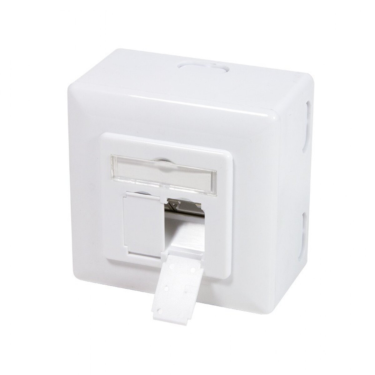 Priza de retea NP0039A CAT6 ecranat 2xRJ45 Alb