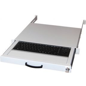 Accesoriu Retea Sertar Tastatura US-ASCII + Trackball Gri