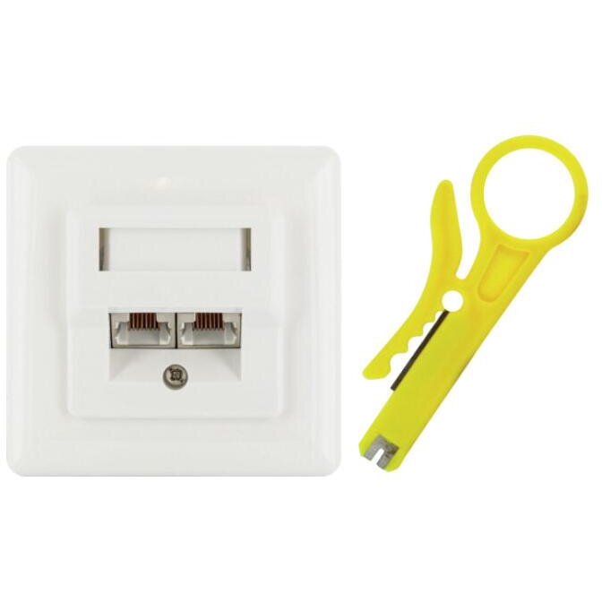 Accesoriu Retea STP-priza de retea Cat6, UP ecranat