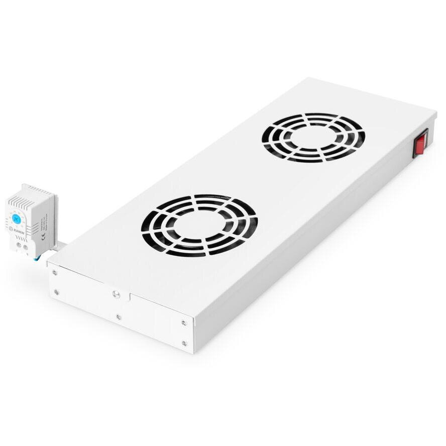 Accesoriu Retea Unitate de ventilație cu glisare 2 Ventilatoare Gri