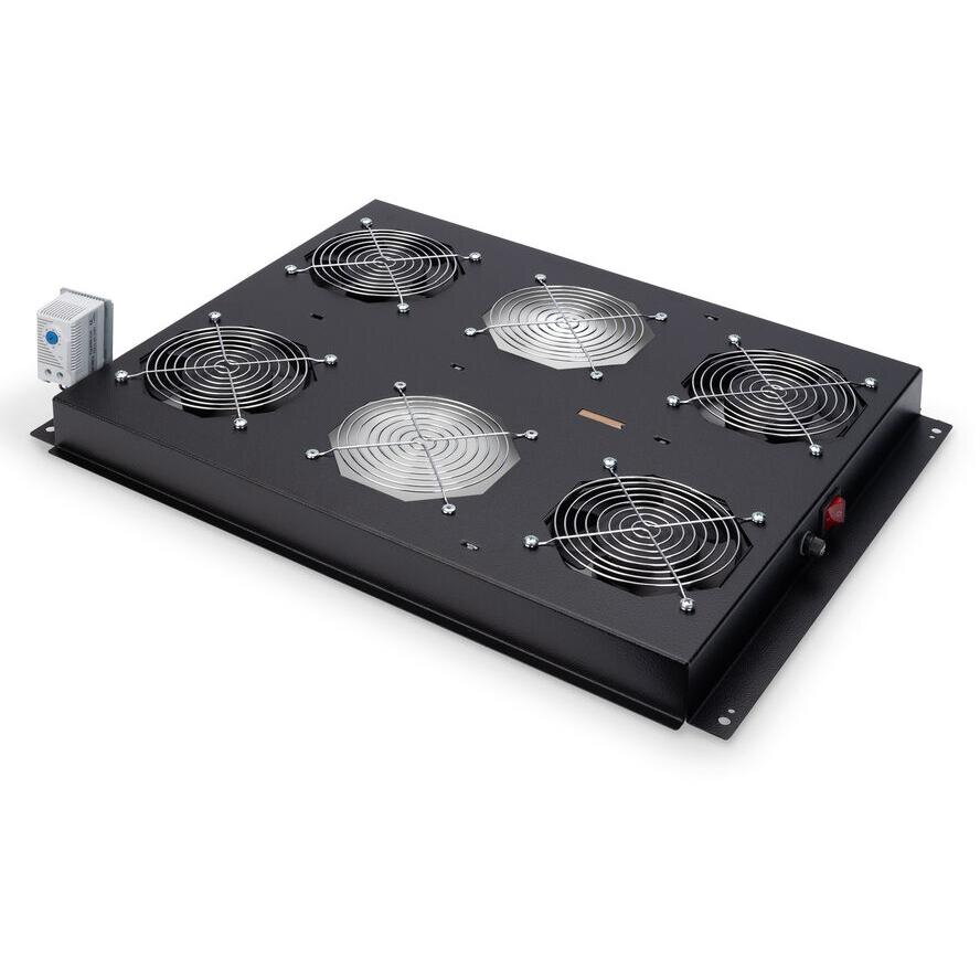 Accesoriu Retea Ventilator Superior Unique  4 Ventilatoare Negru