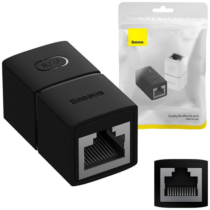 Accesoriu Retea Złączka sieciowa Baseus, AirJoy series (czarny)
