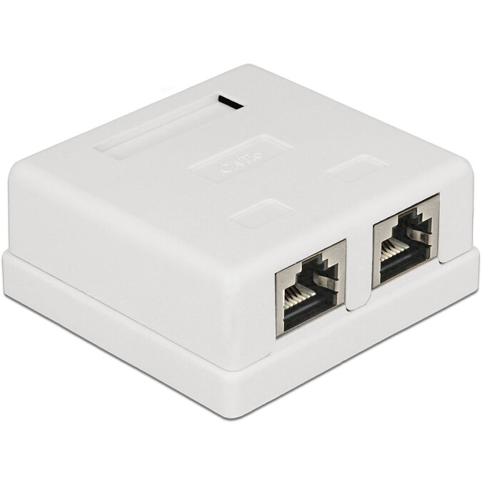 Accesoriu Retea ZUB Wall Outlet 2-Port Cat6 UTP
