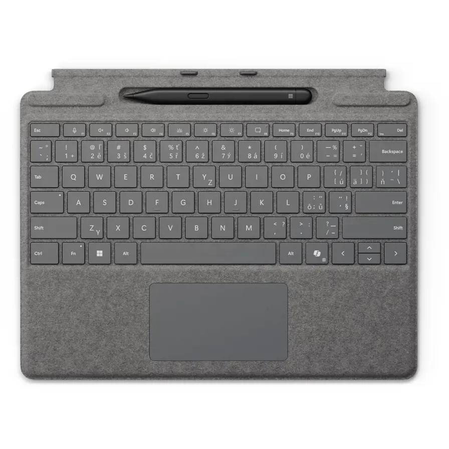 Accesoriu Tableta MICROSOFT Surface Pro8/9 TC + Pen Bnundle with Copilot button Platinium Eng Intl