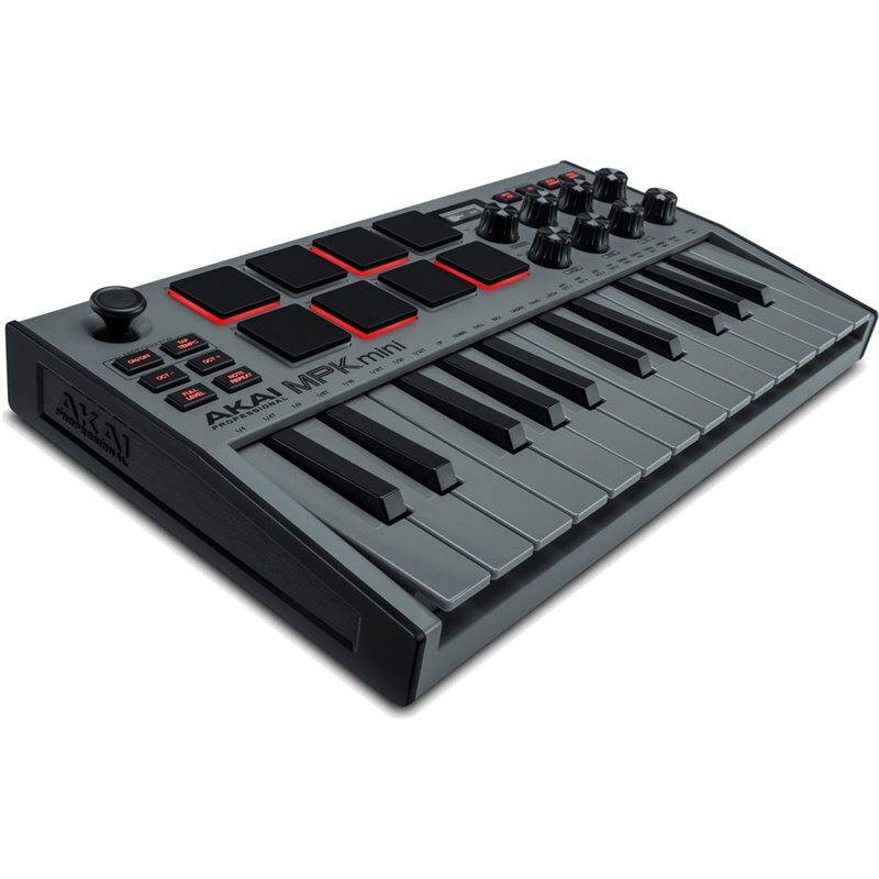 AKAI MPK Mini MK3 Tastatură de control Pad Controler MIDI USB Negru, Gri
