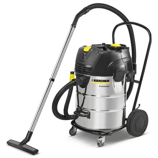 Aspirator NT 75/2 Ap Me Tc umed-uscat, 2760 W, 254 mbar, 75 l, 73 dB, rezervor inox, comutator curatare filtru