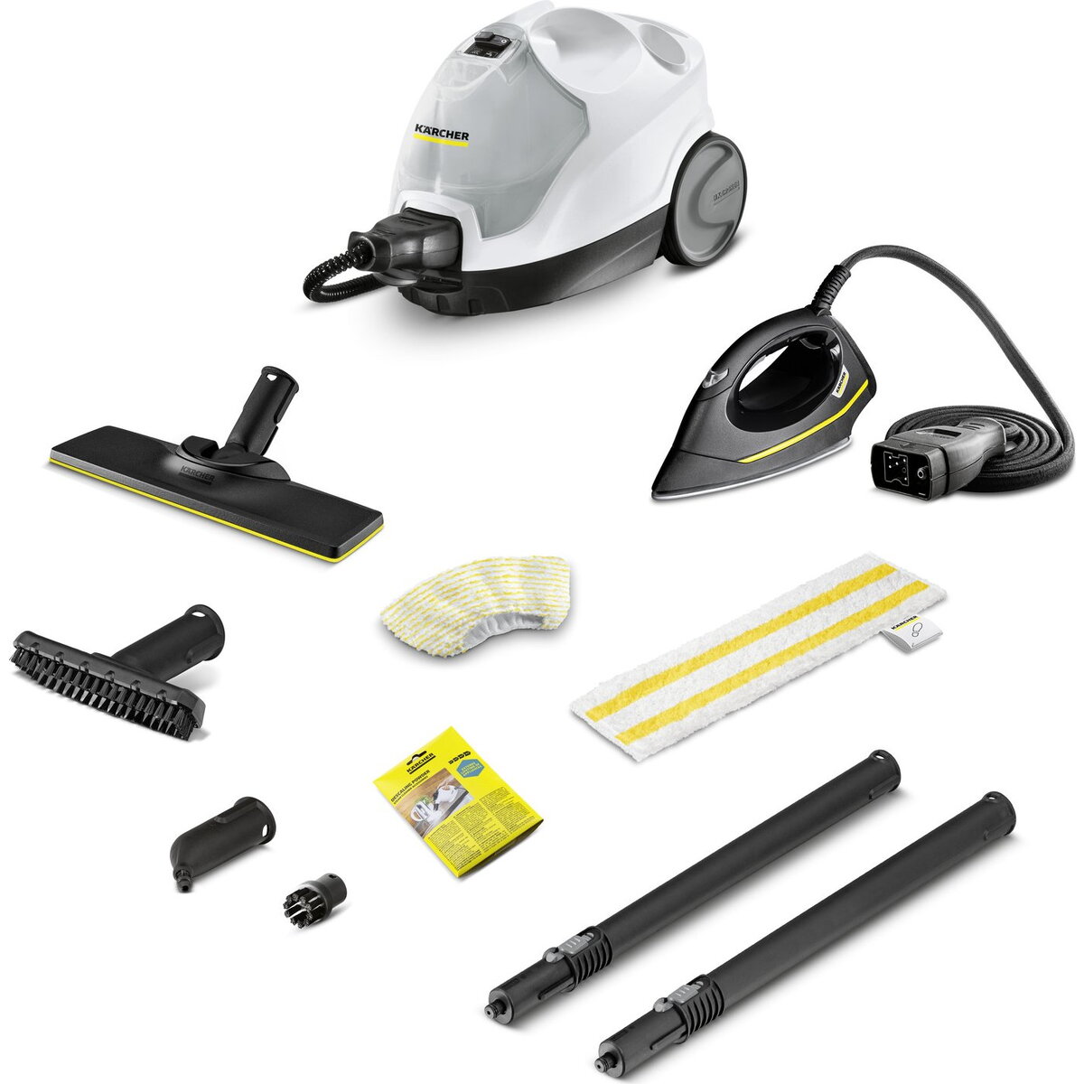 Aspirator steam cleaner SC 4 EasyFix Iron (white/black, 2,000 watts, including steam pressure iron)