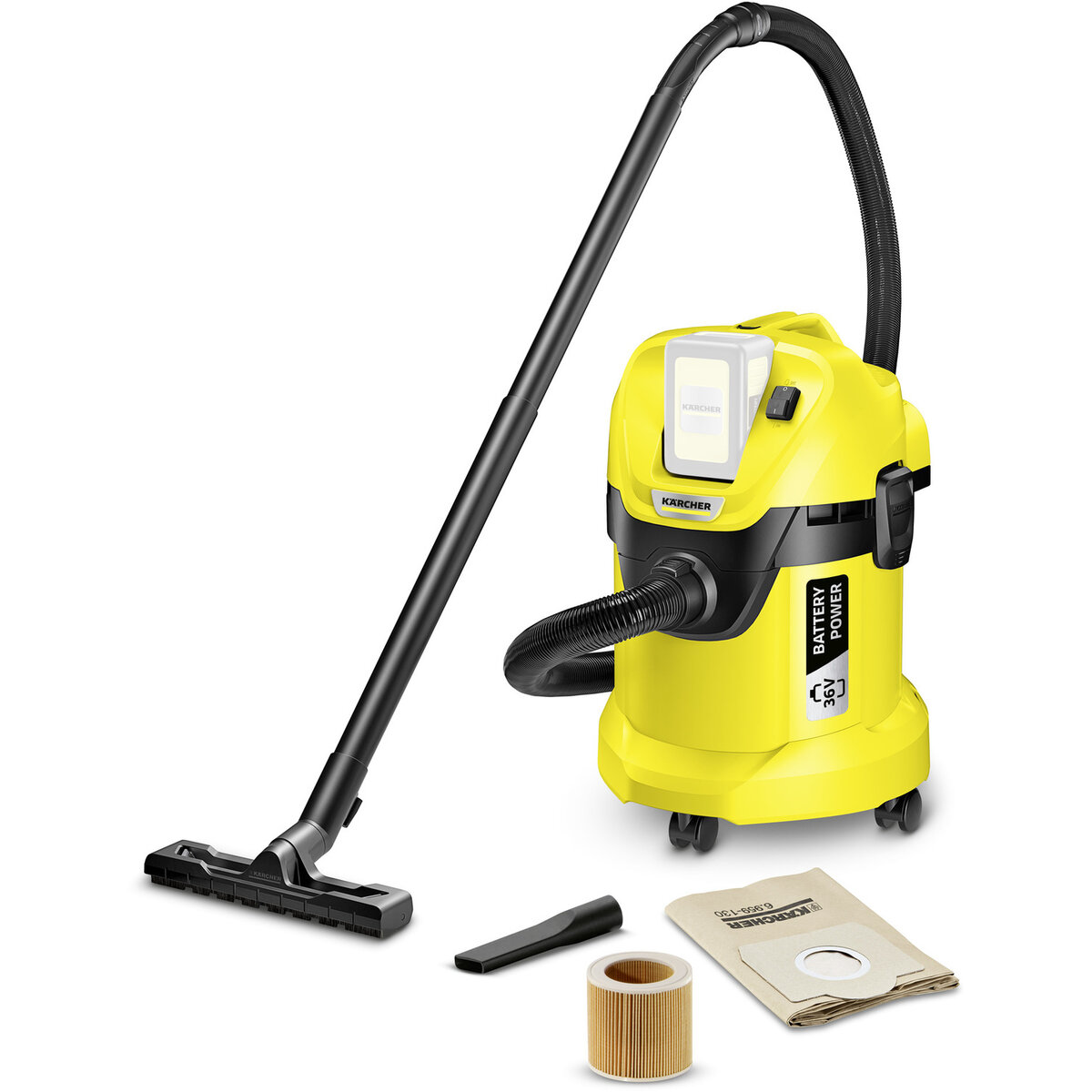 Aspirator umed și uscat cu acumulator WD 3 Battery