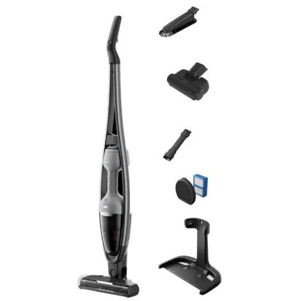 Aspirator vertical 2 in 1 Seria 600 ES62AB25UG, 25.2V, 2.5Ah, autonomie pana la 55 min, 3 trepte de putere, Gri, 63W, 0.3L