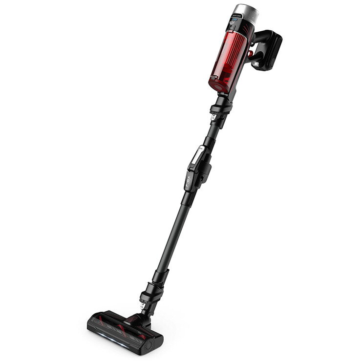 Aspirator vertical XForce Flex 9.60 Animal Care RH2078WO, 250W, Tub Flex, Smart Control Display, baza de incarcare, 0.4L, Rosu/ negru