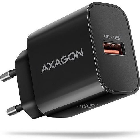AXAGON ACU-QC18 Wall charger 18W, 1x port USB-A, QC3.0/AFC/Apple, black