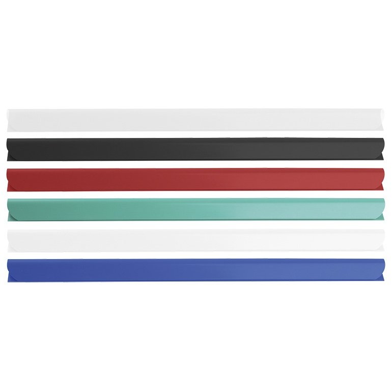 Bagheta A4 de legat documente,  8 mm, 10/set, DONAU - rosu