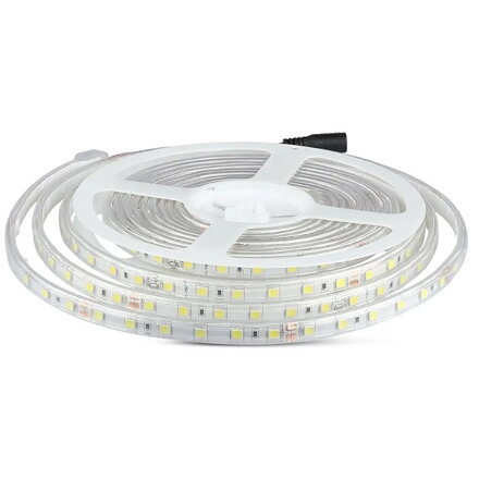 Banda LED SMD5050 24V 60LED/M 6400K IP65 5M 10W Alb Rece