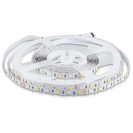 Banda LED SMD5050 60LED/M  IP20 5M  RGB + Alb Rece