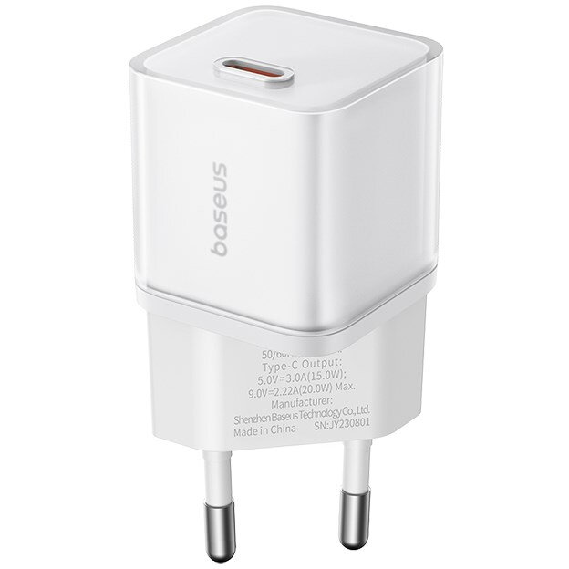 Baseus GAN5S P10162503213-00 Mains Charger 20 W White
