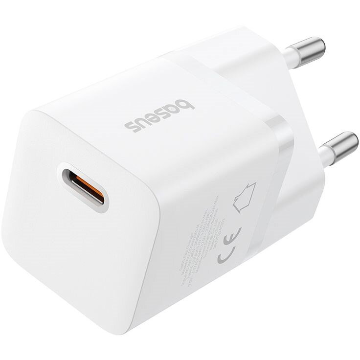 Baseus P10110909213-00 USB-C GaN5 mini 25W mains charger White