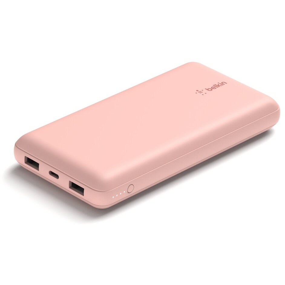 Baterie Externa 20 000mAh 15W USB-A/USB-C rose gold