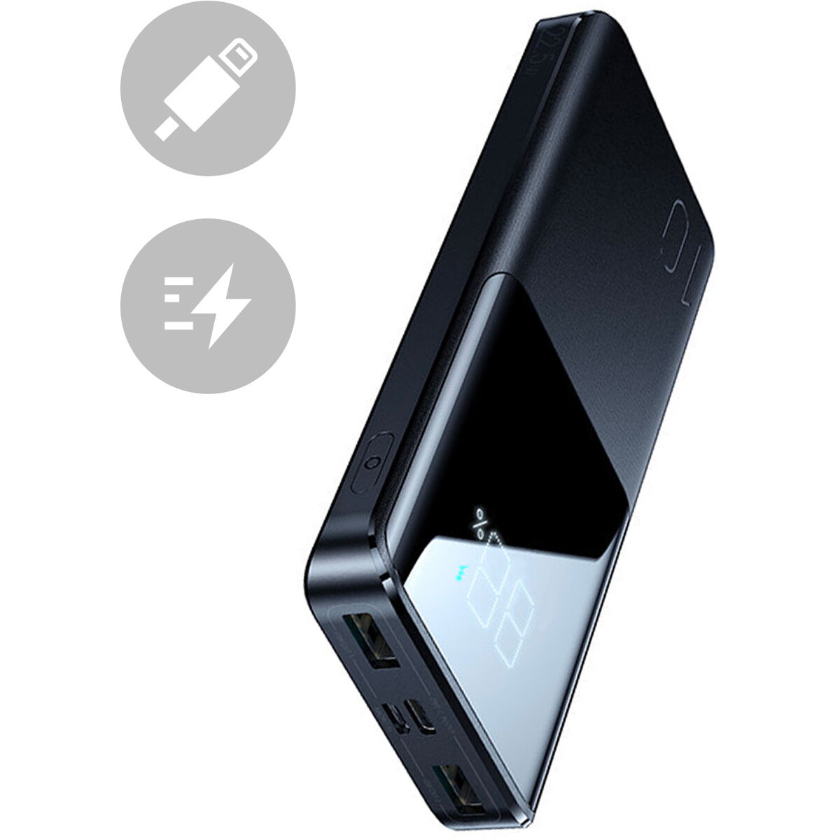 Baterie Externa 22,5W 10000mAh PD QC3.0 AFC negru (JR-QP191)