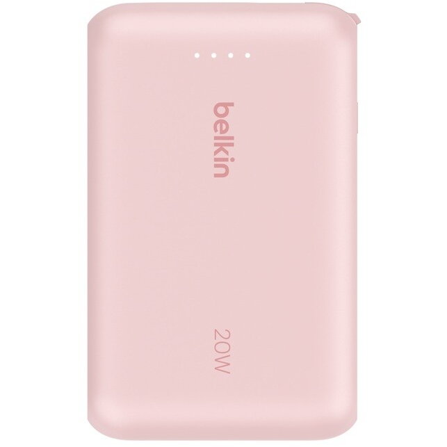 Baterie Externa BoostCharge 10k mAh 20w integrated cable-C, port-C, pink