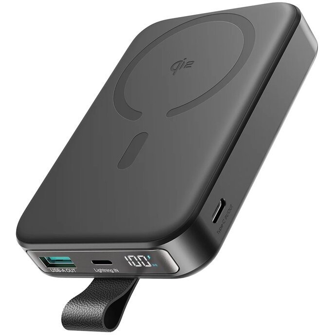 Baterie Externa JR-PBM11 22.5W Qi2 Magnetic Wireless with Kickstand 10000mAh-Black