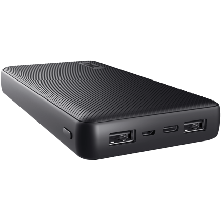 Baterie portabila Primo 20.000mAh, 2x USB, 1x USB-C, Black